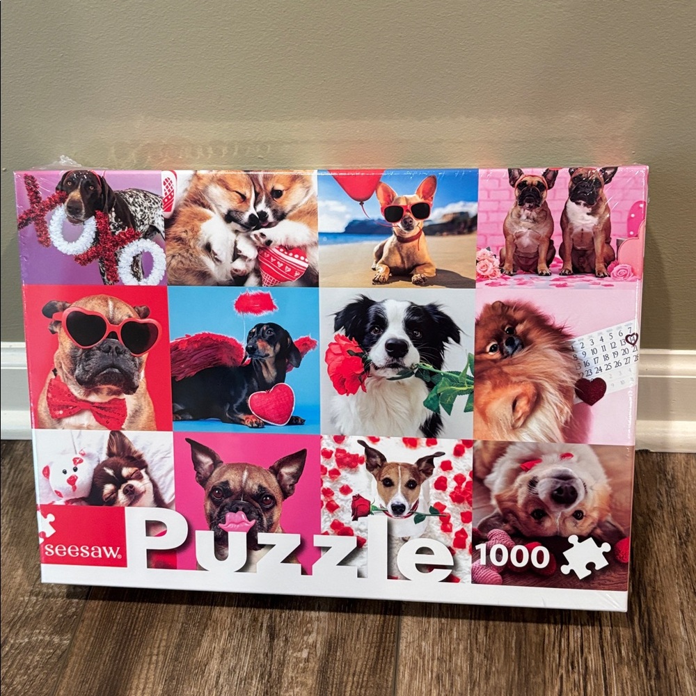 NEW Seesaw puzzle 1000 pieces I woof you!